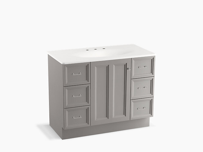 K 99563 Tk Damask 42 Inch Vanity With Toe Kick 1 Door 6